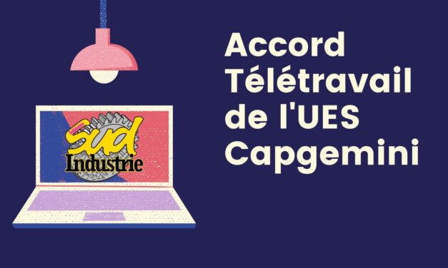 Accord Télétravail de l’UES Capgemini